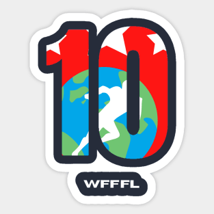 WFFFL 10th Anniversary Sticker